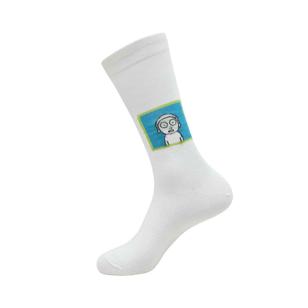 SocksXpress by Balenzia Rick And Morty Men's Quirky Crew Length Socks | Cotton And Spandex