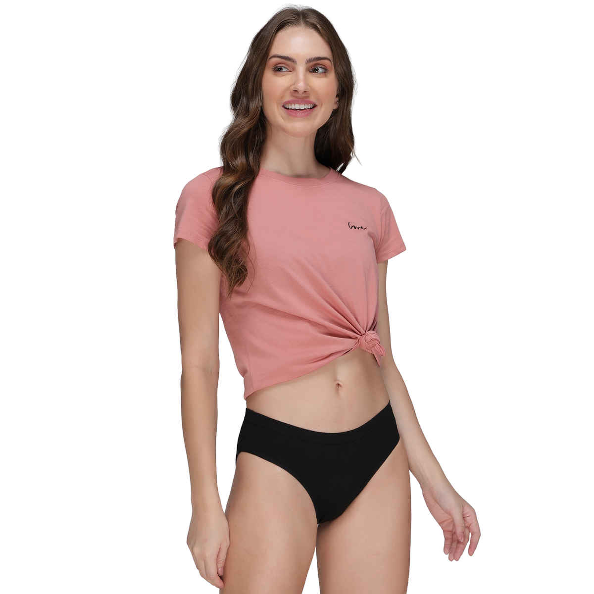 Amul Comfy Women's Cotton Plain Panty | Inner Elastic | Assorted - 95 cm