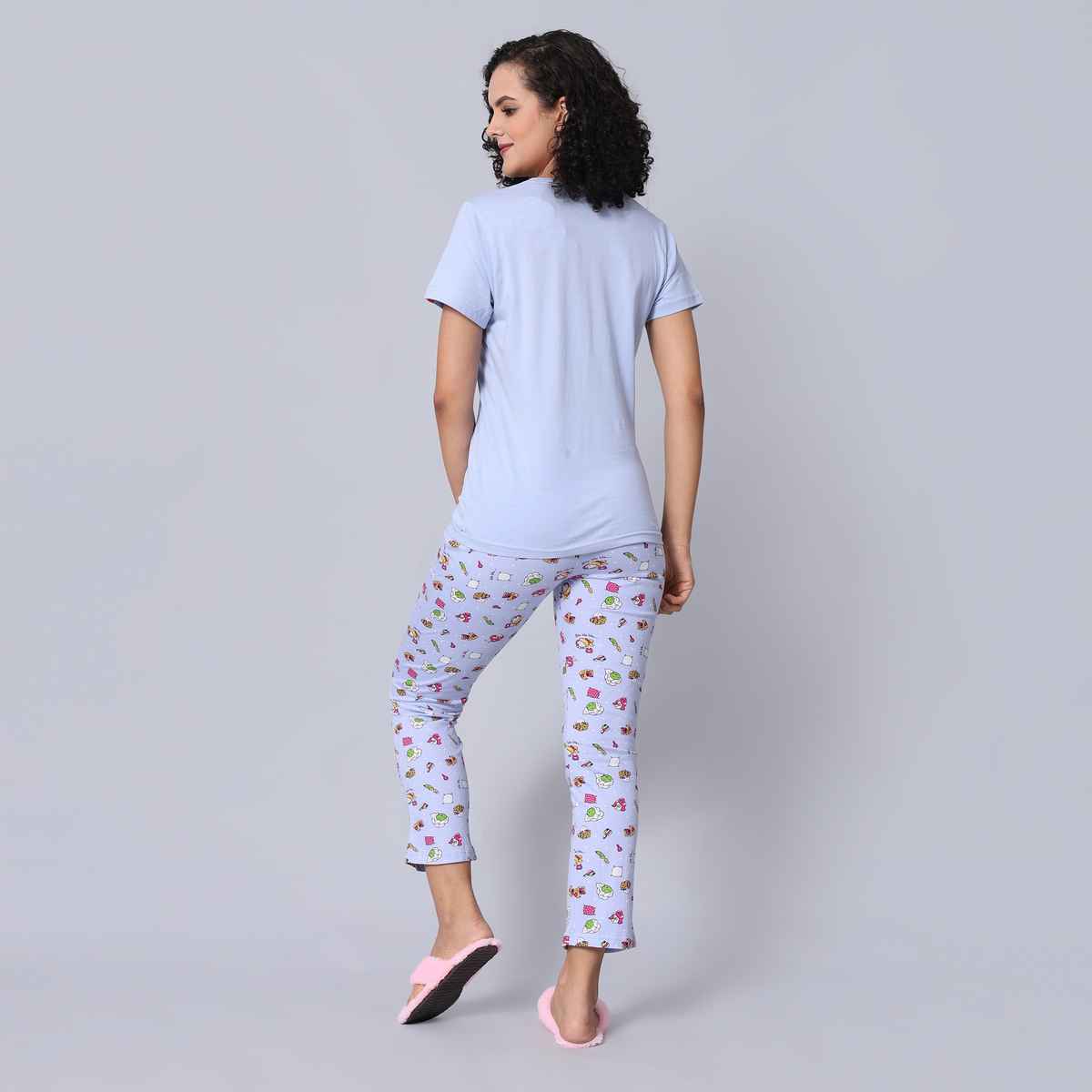 Evolove Women's Pajama Set Lavender NPSKN1726LV-M