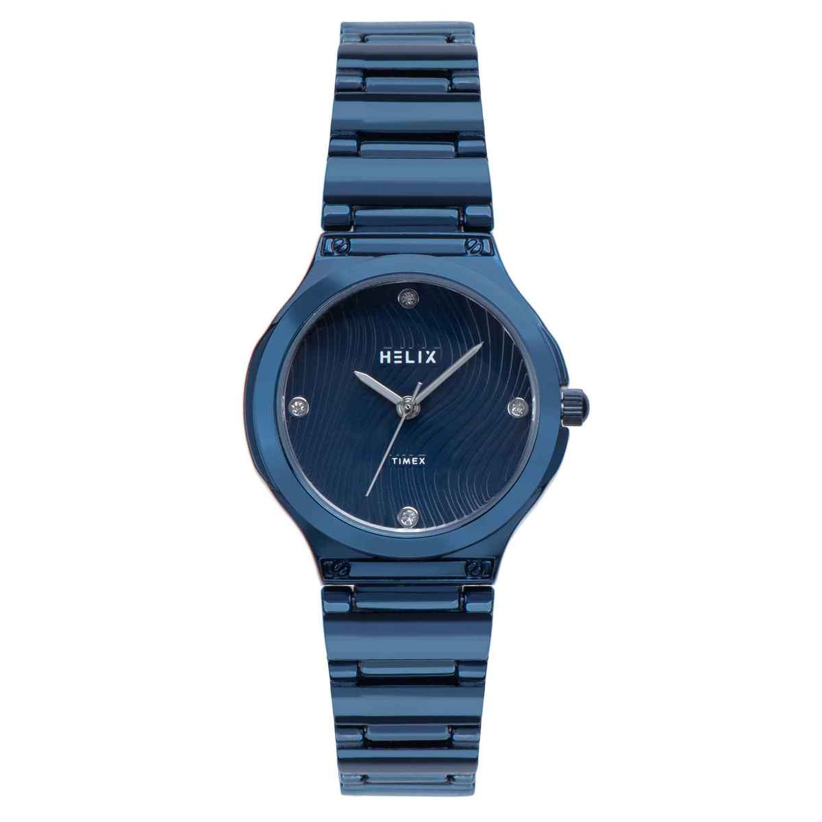 HELIX By Timex Round Dial Analog Women Watch | TW066HL02T | Blue