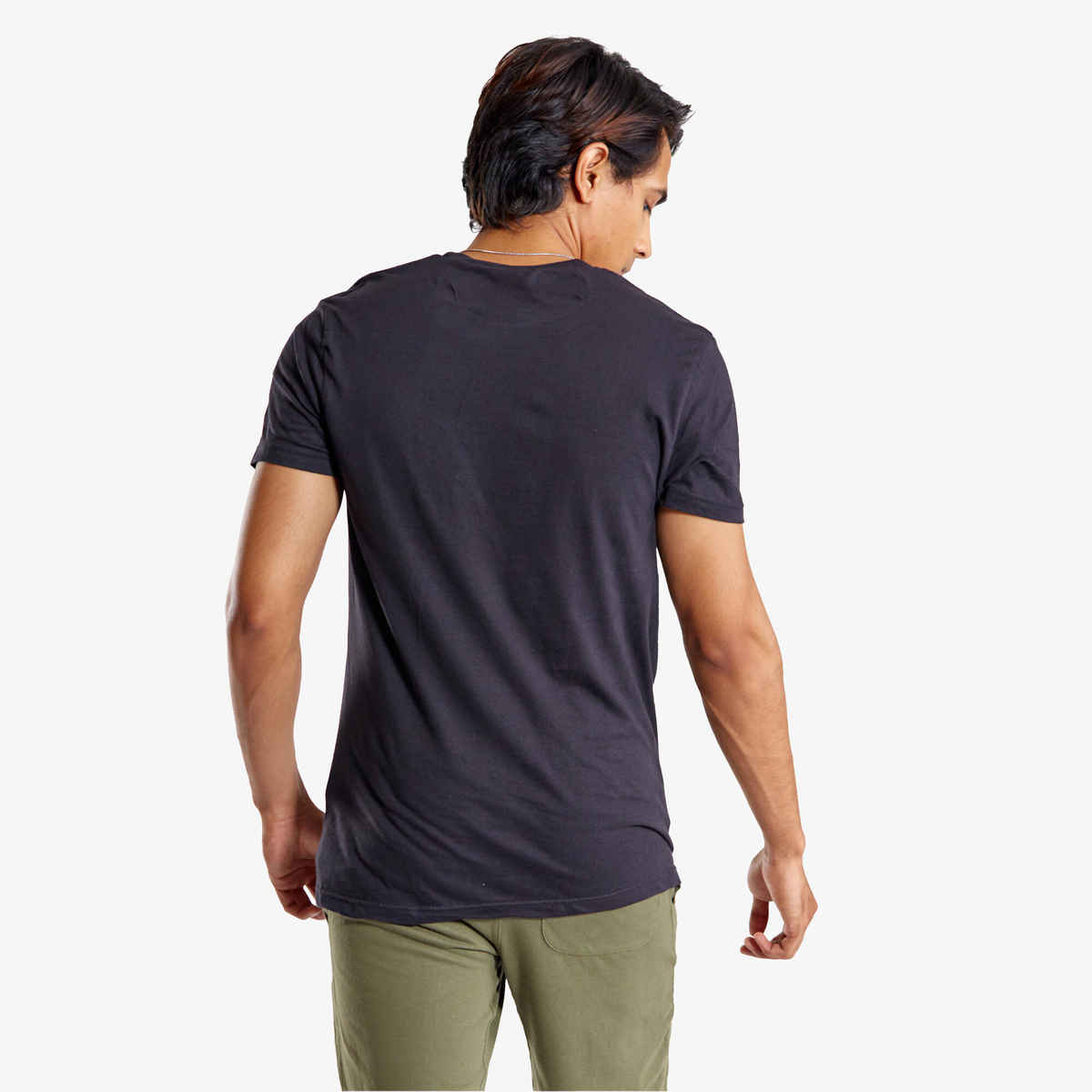 Decathlon Domyos Men's Regular Fit Tshirt | Black - L
