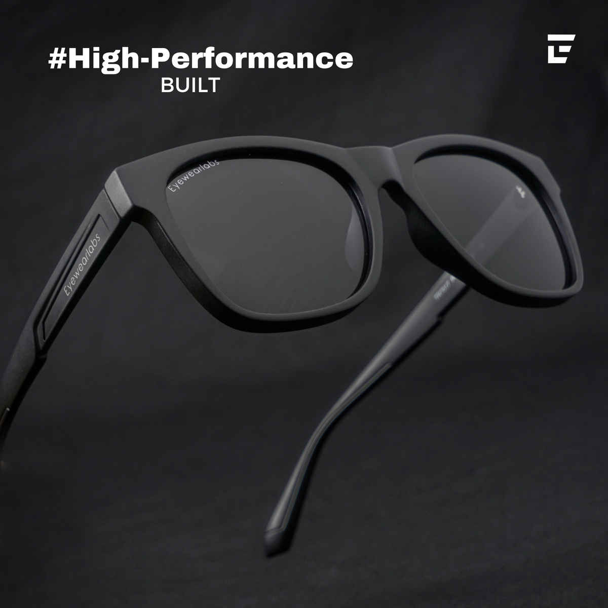 Eyewearlabs Men Sunglassses Gravity Matte Black Square