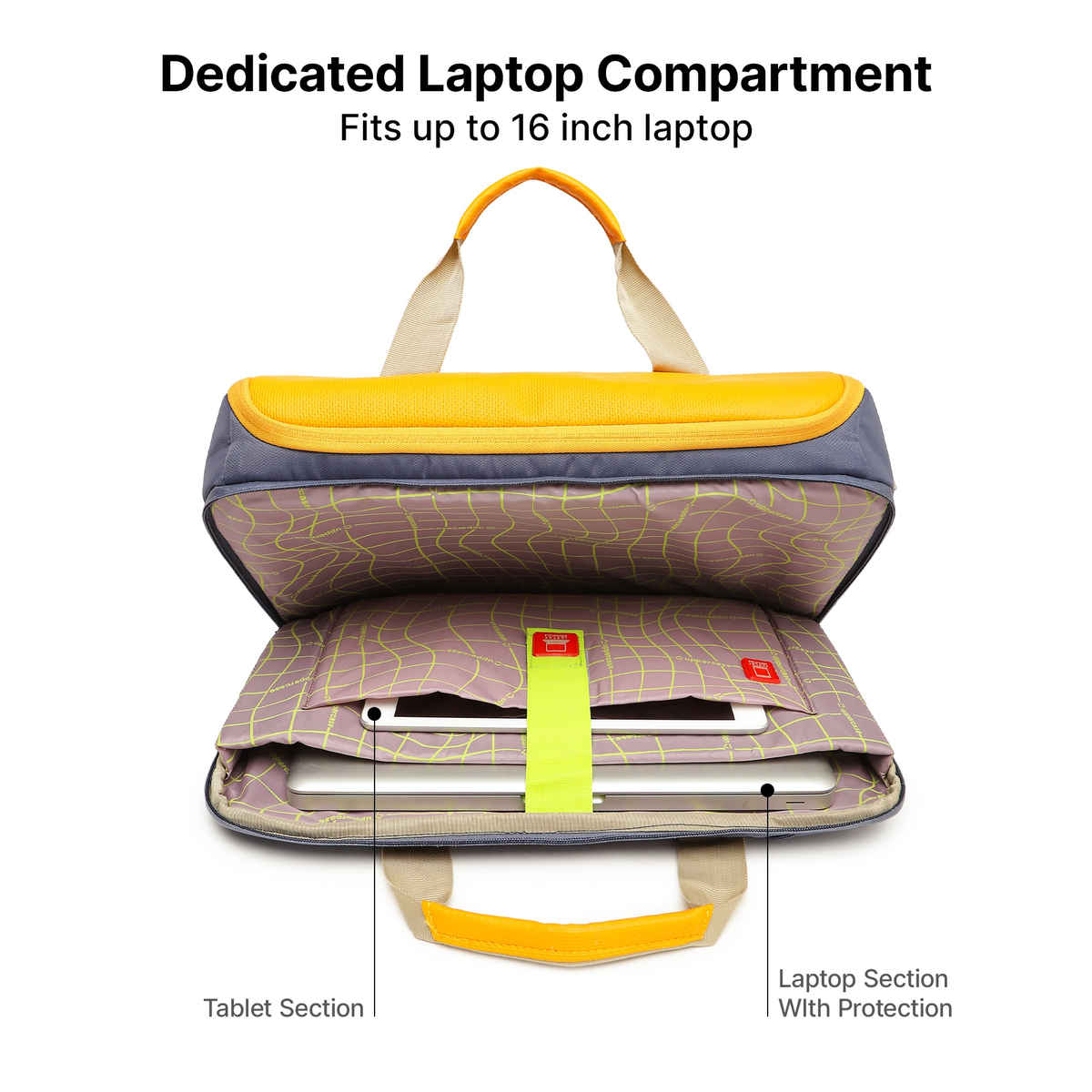 Uppercase Unisex Solid Polyester 15 L Top Handle Messenger Bag | Blue - Free Size