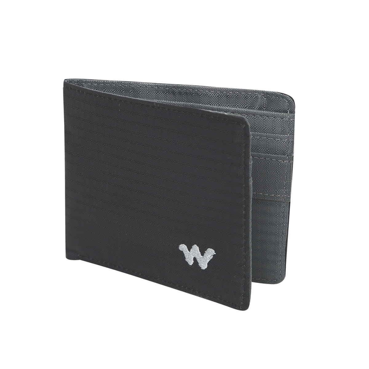 Wildcraft Unisex Logo Leather Bi-Fold Wallet | Black - Free Size