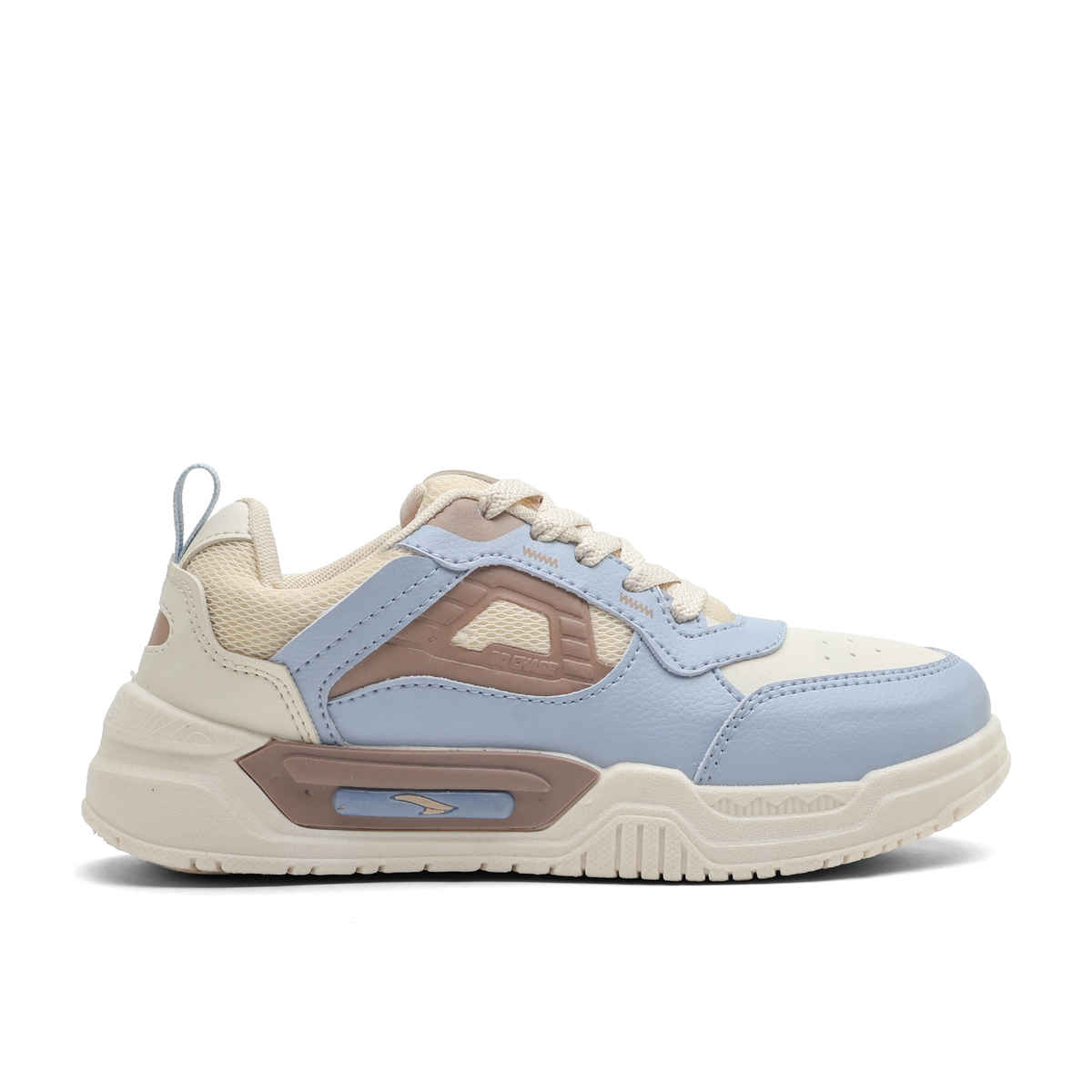 Asian Women's Lace up Sneakers | STELLA-02 | Cream | UK 6