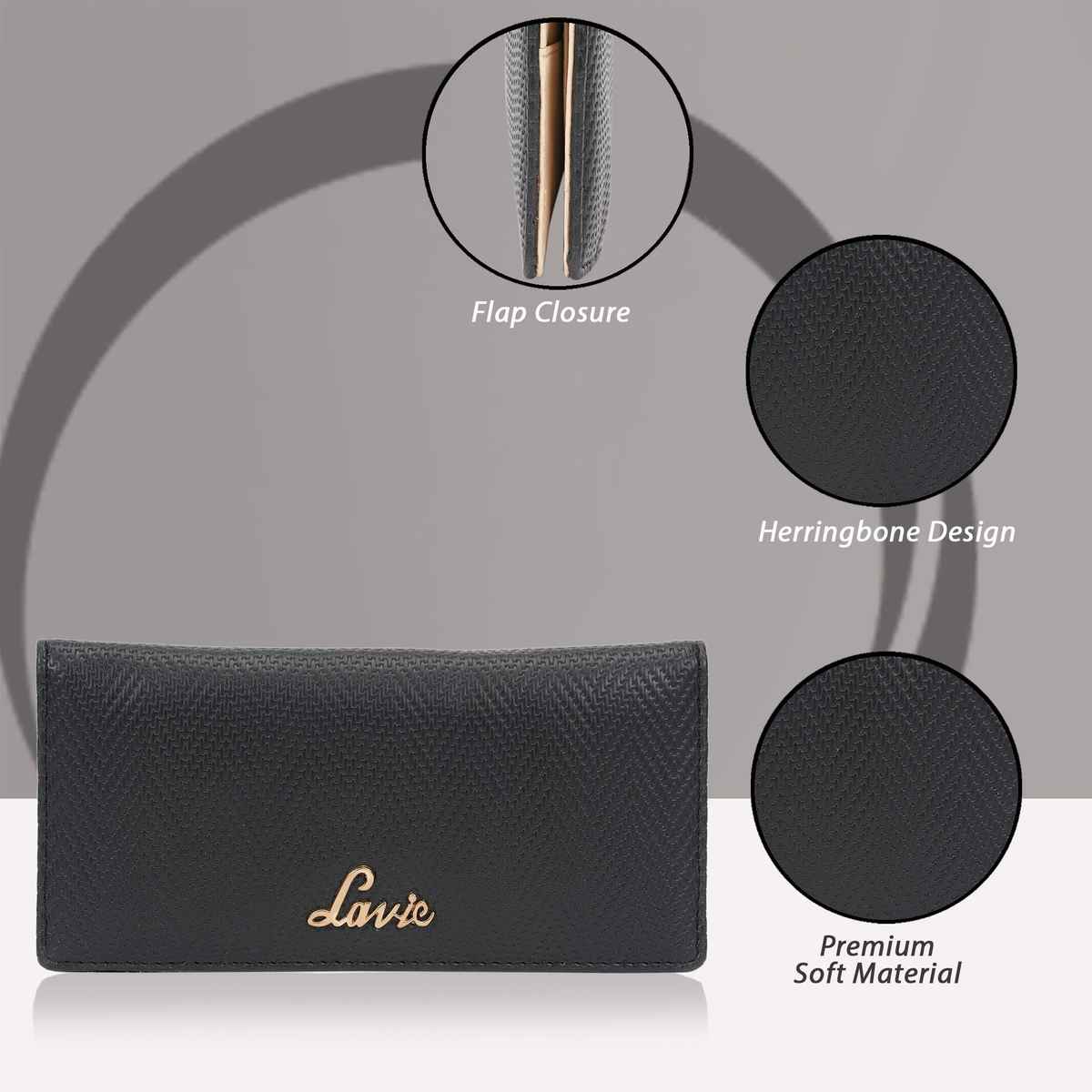 Lavie Women's Herring Safain Bifold Wallet | Black