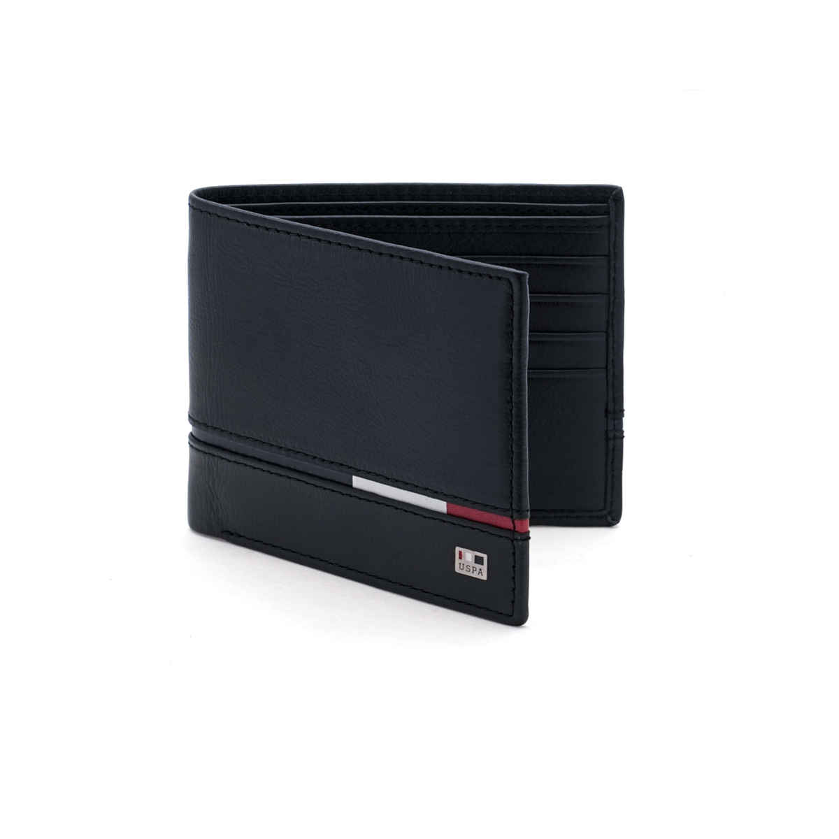 U.S. Polo Assn. | Men Leather Two Fold/Bifold Wallet | Men's | Black