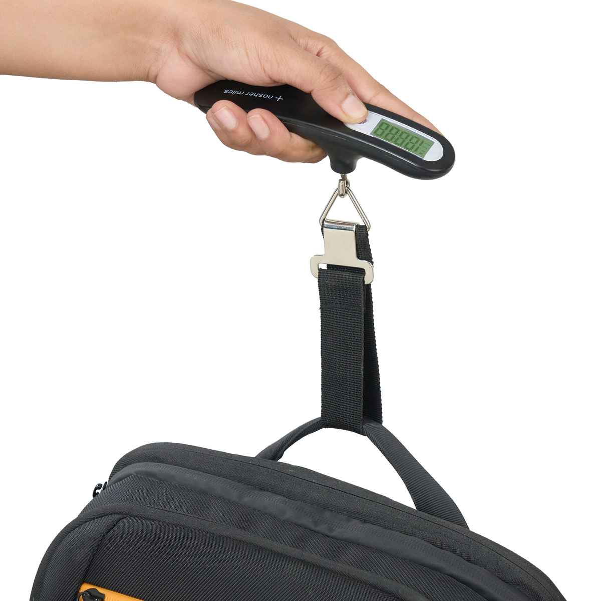 Nasher Miles Digital Electronic Luggage Weighing Scale for Travel- Bags 50 kg Capacity- Black