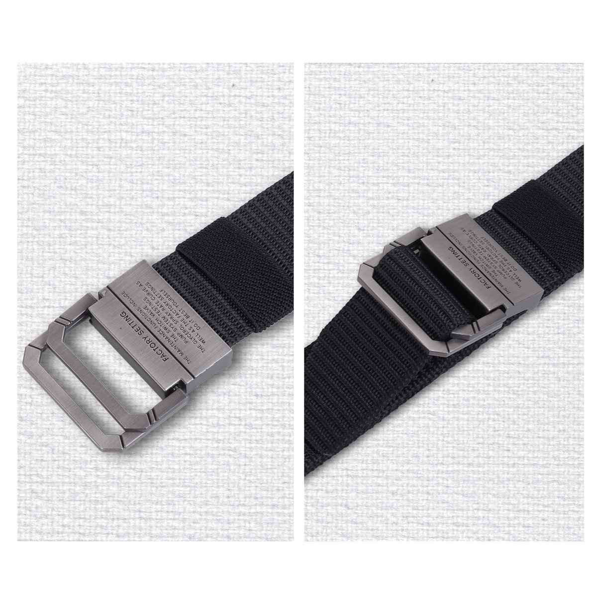 Zoro Men's Textured Nylon Belt | Black - Free Size