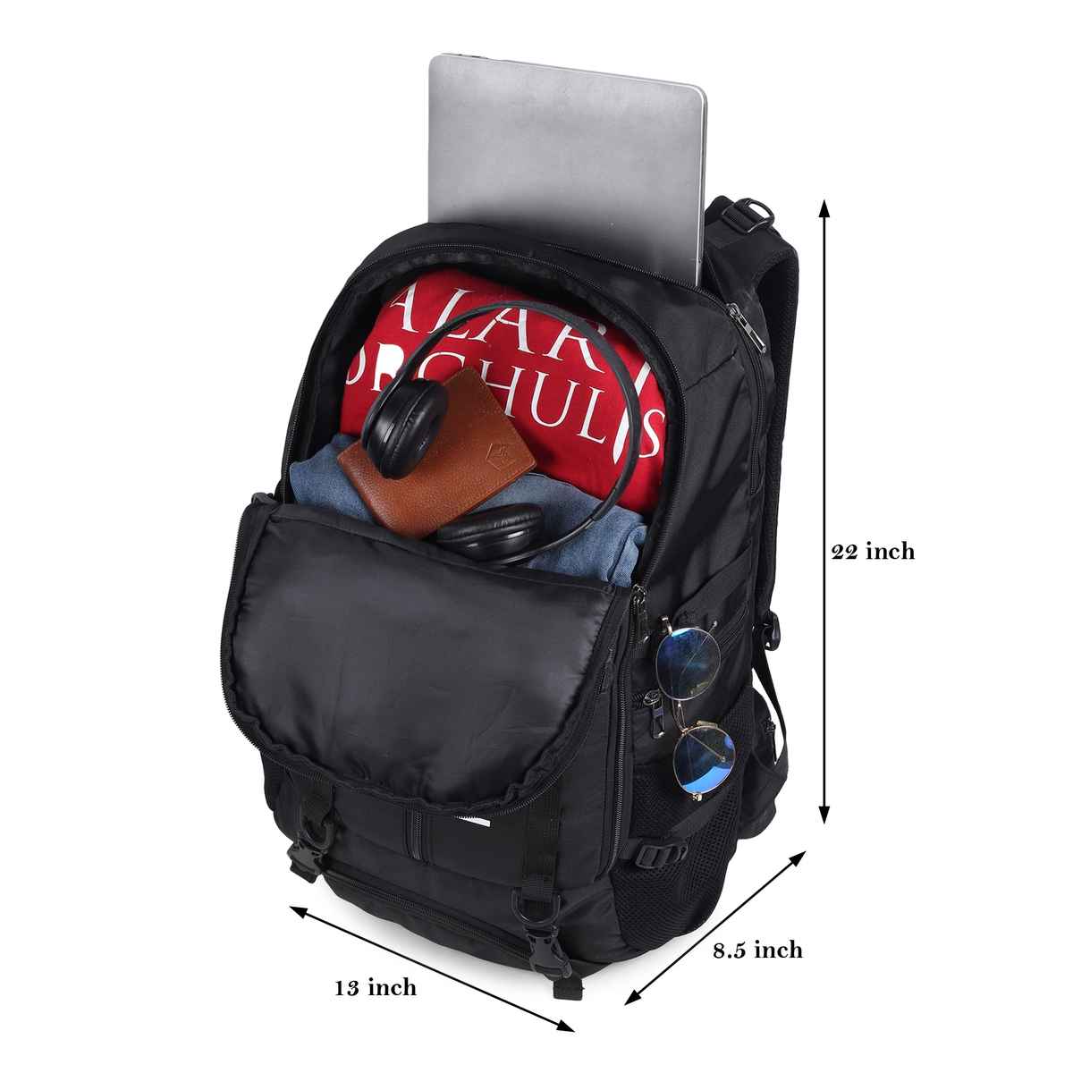 Wesley Rider Black Laptop Bag