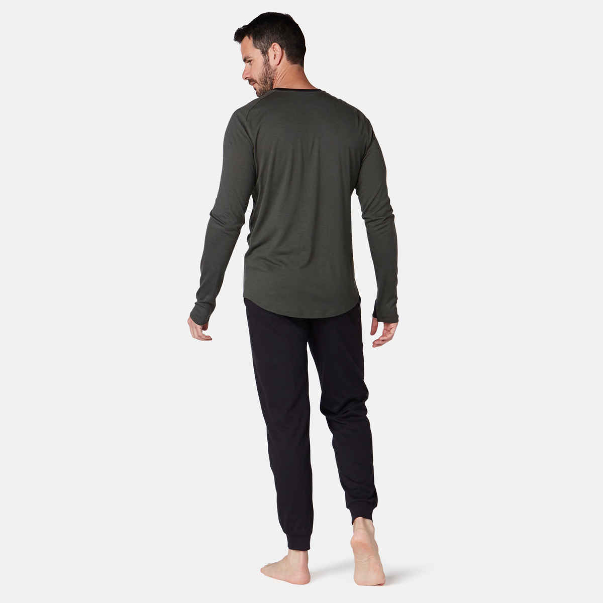 Decathlon Domyos Men's Cotton Fitness Trackpants | Black | M