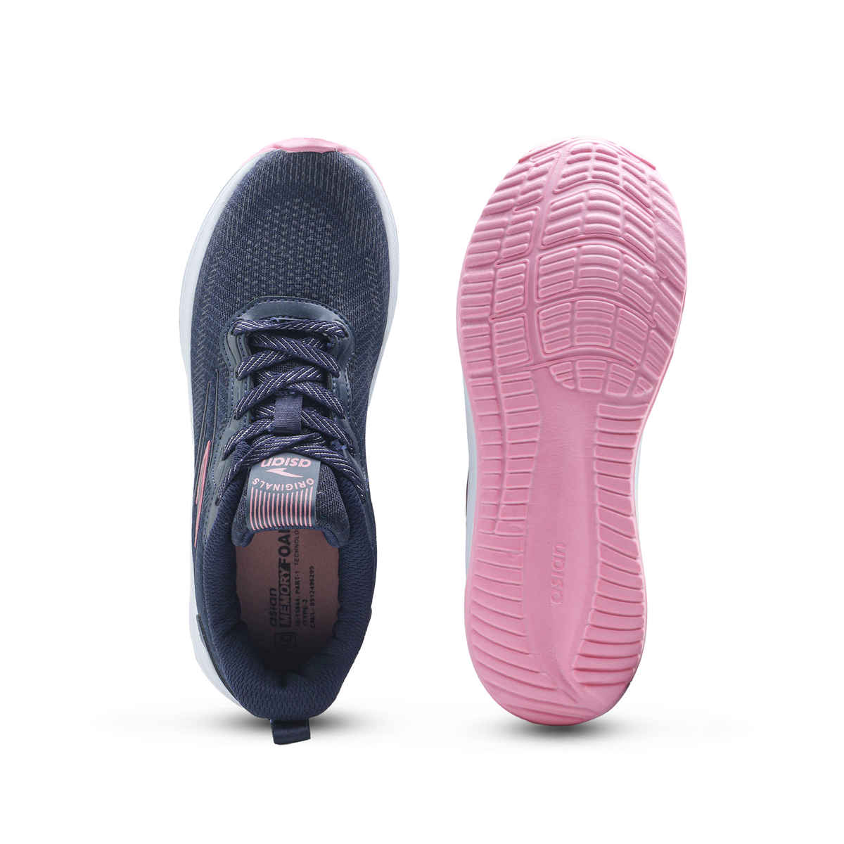 Asian Women's Lace up Sports Shoes | MERCURY-25 | Navy | UK 7