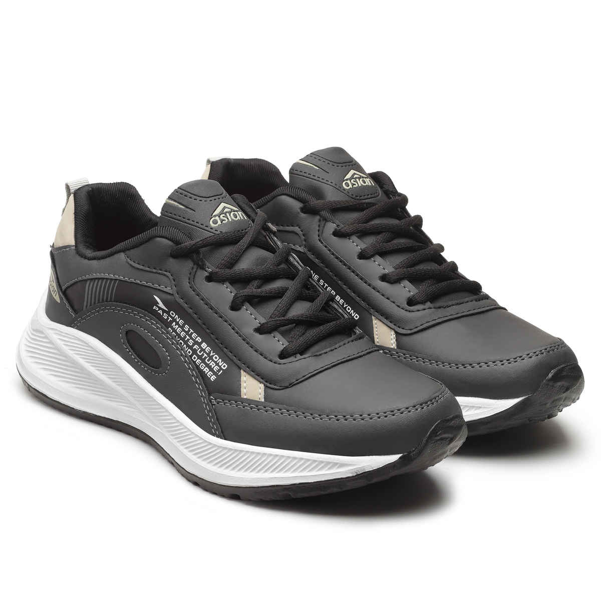 Asian Men's Lace up Sports Shoes | WATERPROOF-17 | Grey | UK 6