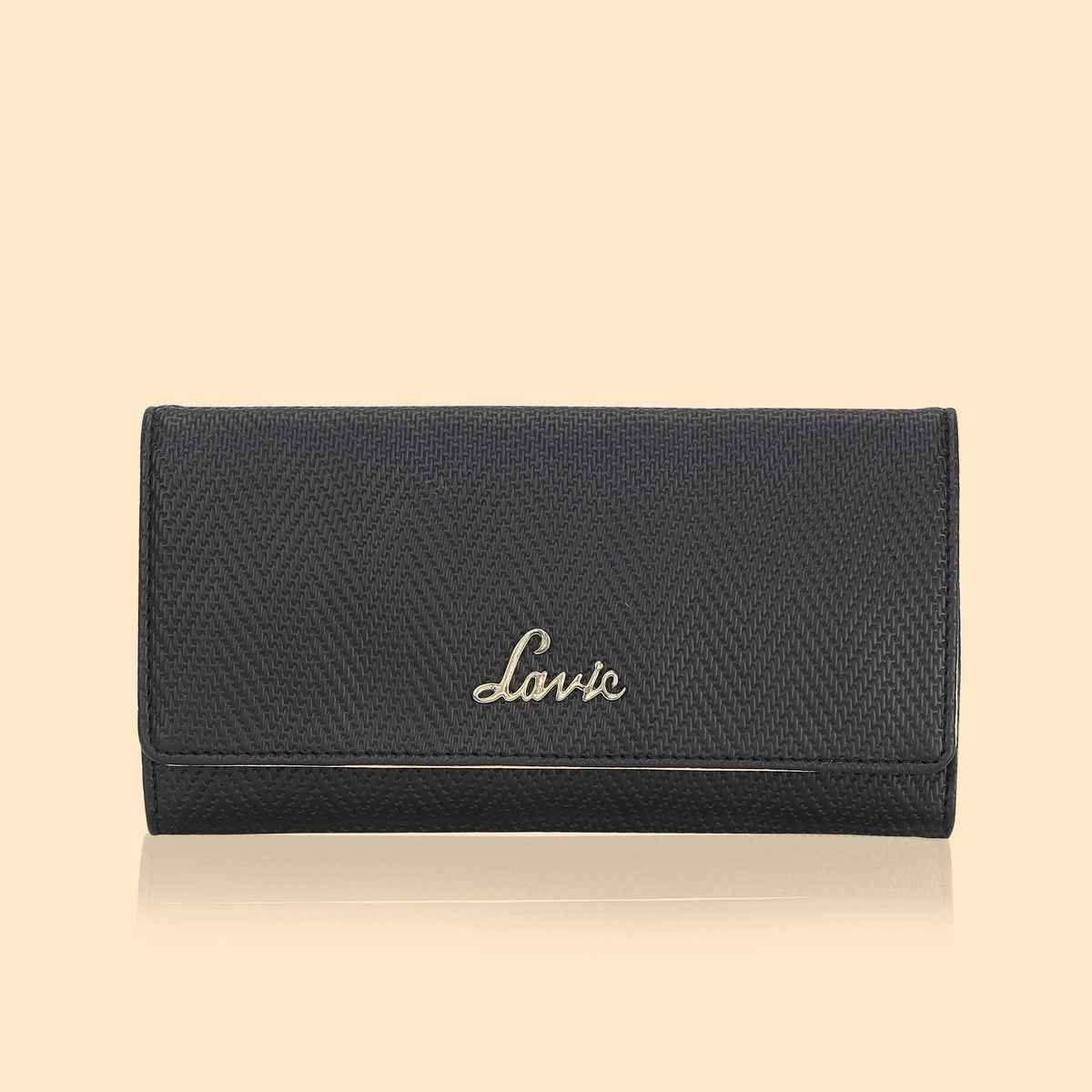 Lavie Women's Large 3 Fold Wallet | Black