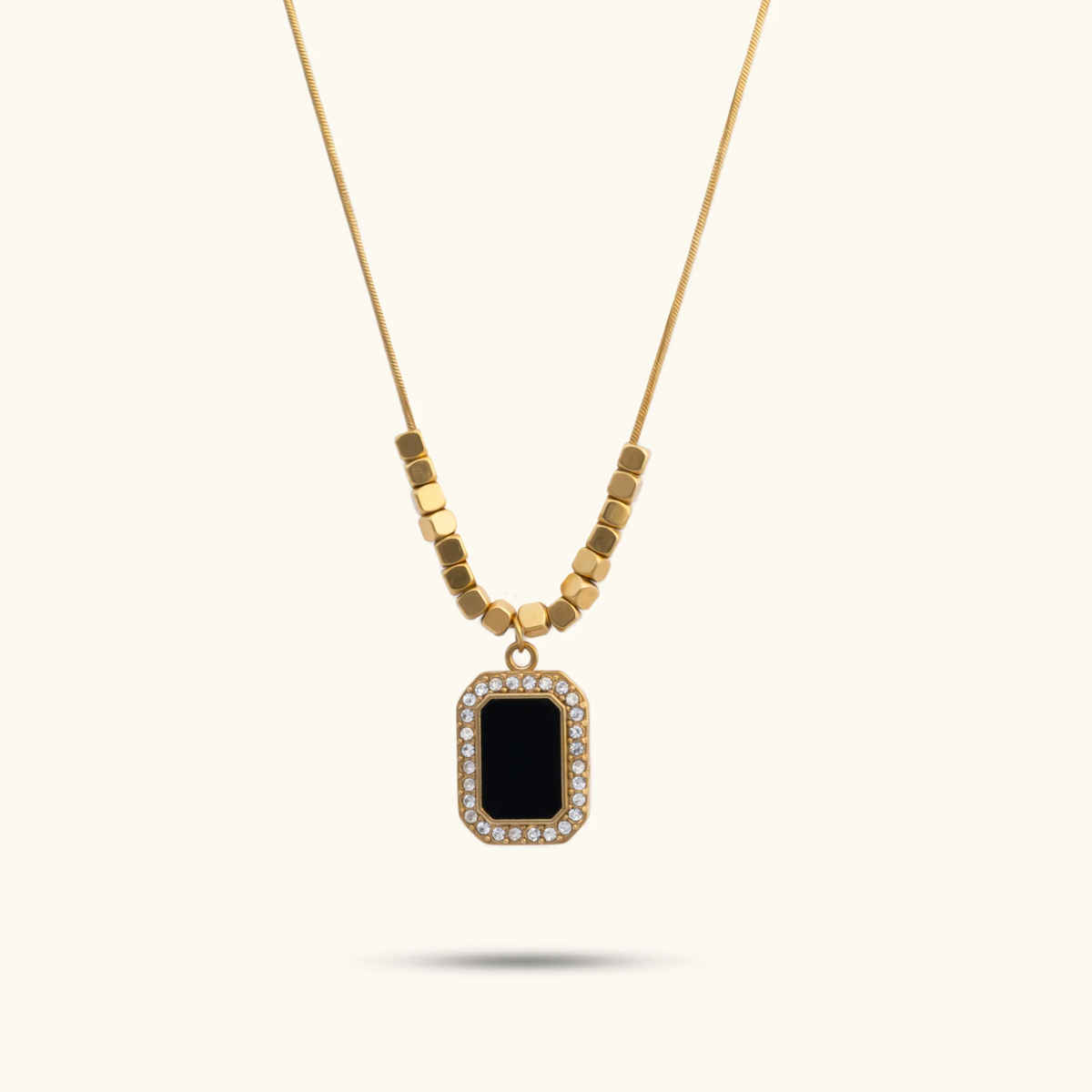 ZAISHA 18K Gold Plated Clavicle Gemstone Bar Necklace | Birthday | Anniversary | Valentines gift