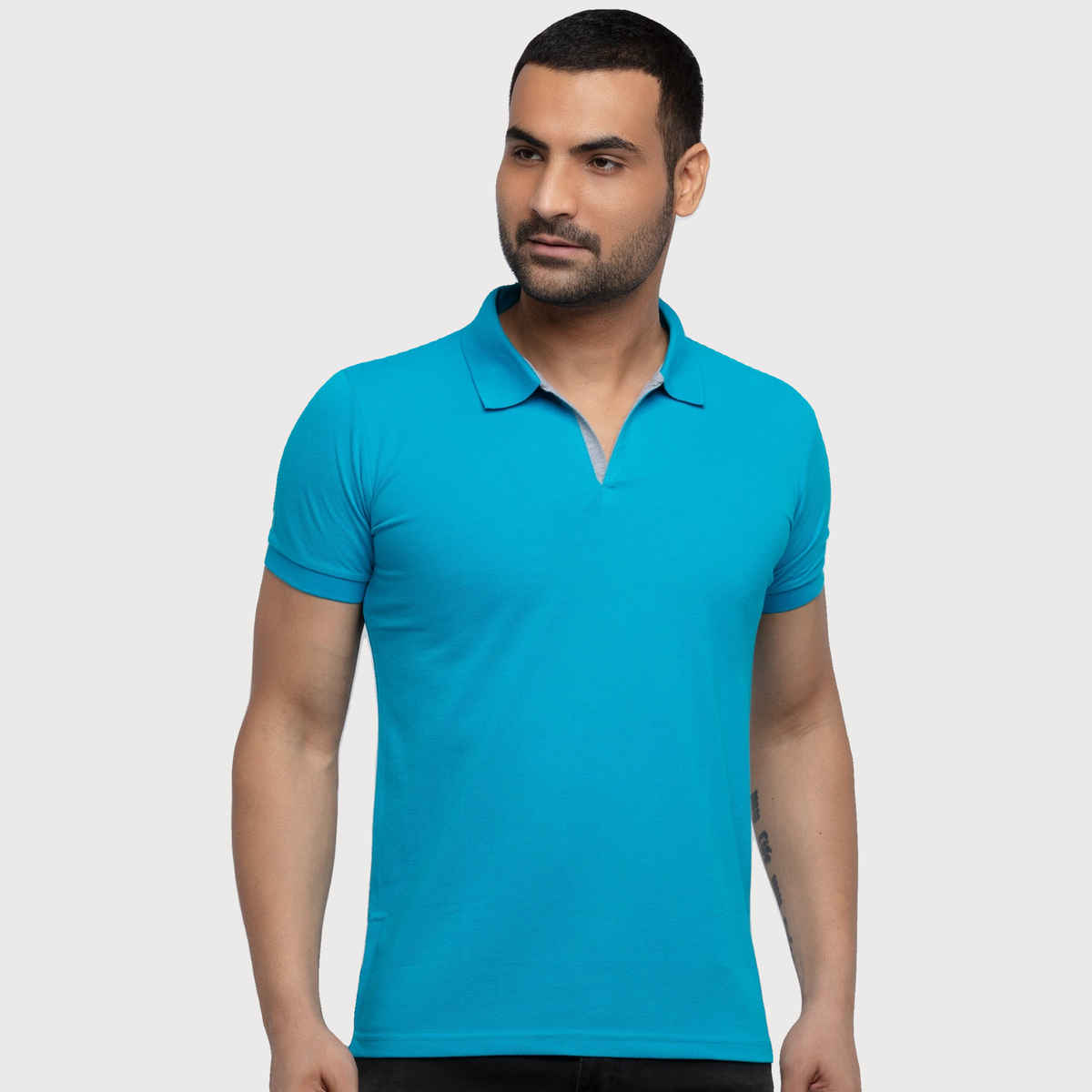 Status Quo Mens Slim Fit Polo T-Shirt | Deep Sea | XXL