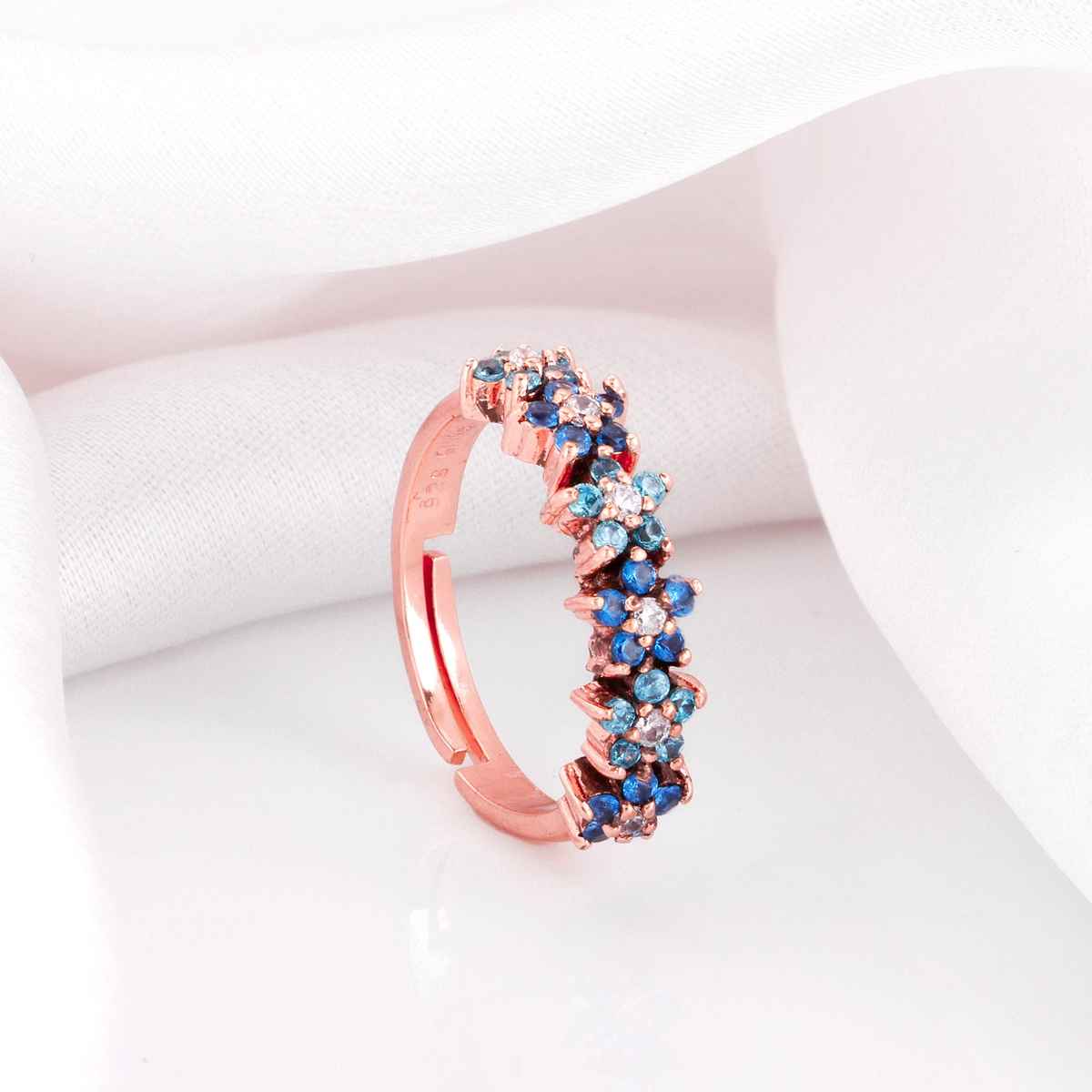 Giva Rose Gold Glinting Crown Ring | R0187