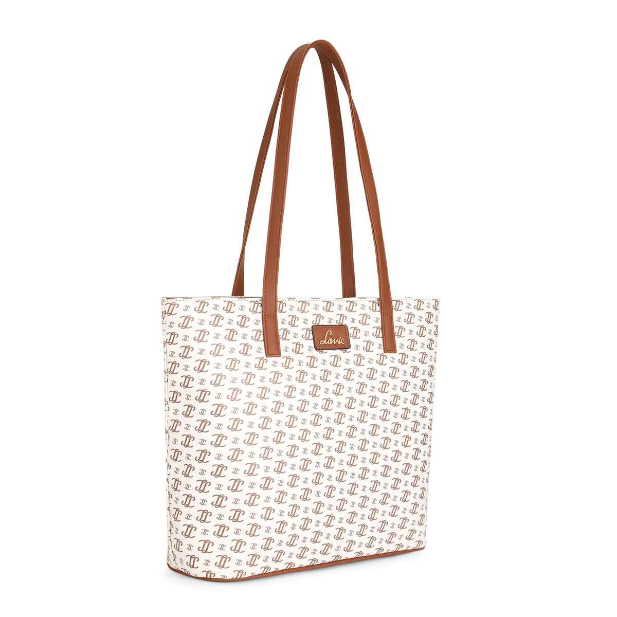 Lavie Women's Palmer Monogram Ll Tote Handbag | Ladies Purse | Shoulder Bag | Large | Off White