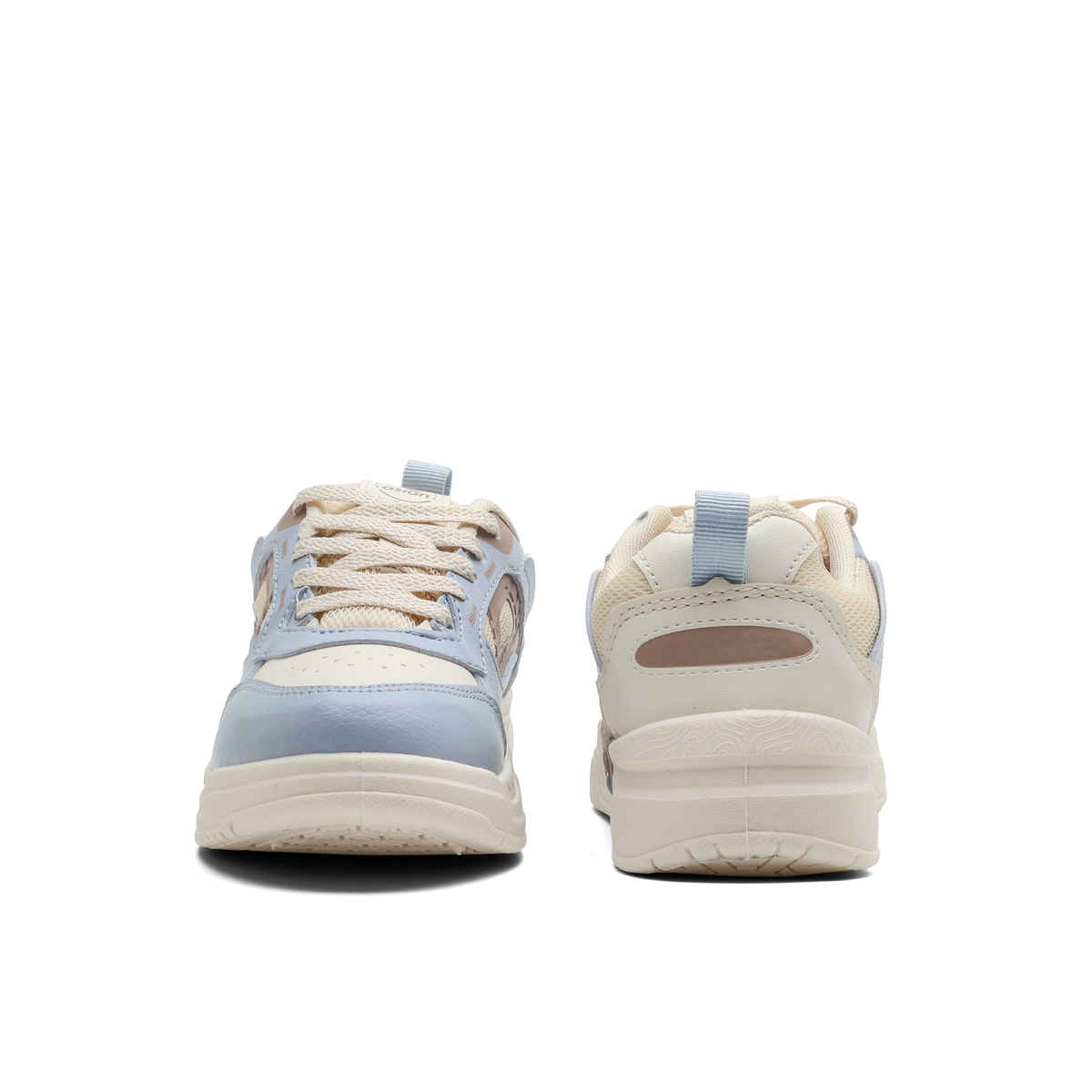 Asian Women's Lace up Sneakers | STELLA-02 | Cream | UK 6