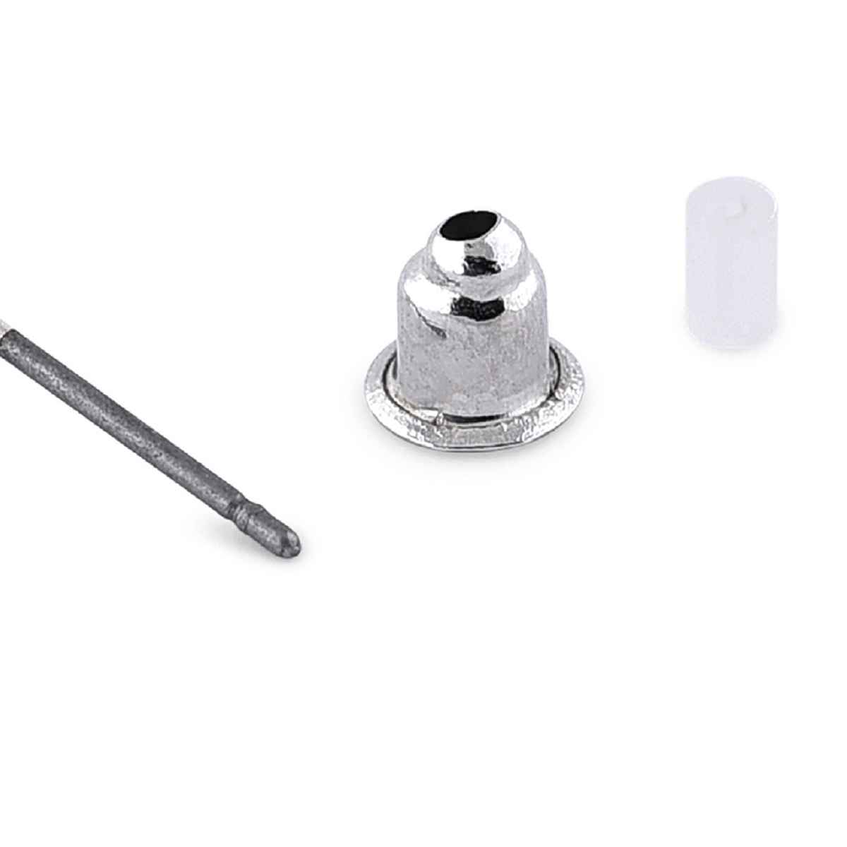 Accessorize London Women's Silver Pave Organic Short Drops Earring - Silver