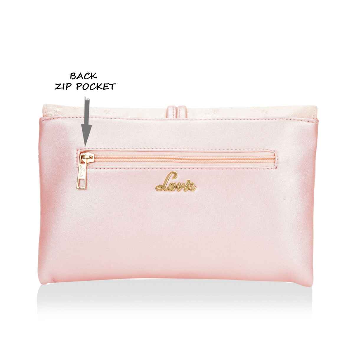 Lavie Women's Chirpy Envelope Clutch | Small | Light Pink