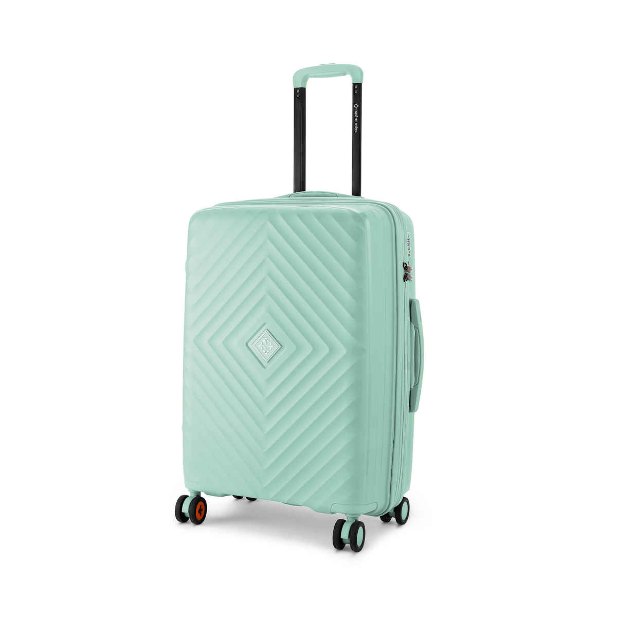 Nasher Miles Textured PP 70 L Telescopic Hard Luggage Trolley Bag | Pastel Green - 65 cm