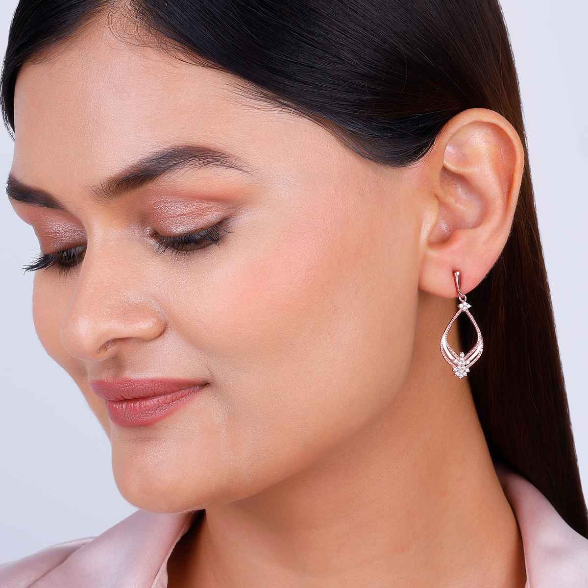 Giva Rose Gold Princess Earrings