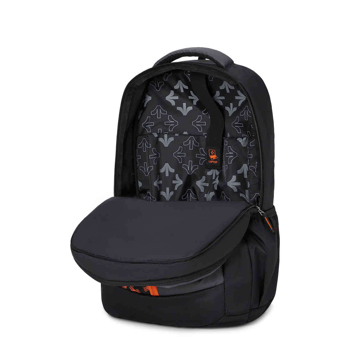 Nasher Miles Tetris Polyester Laptop Backpack with Rain cover | Black - 36 L