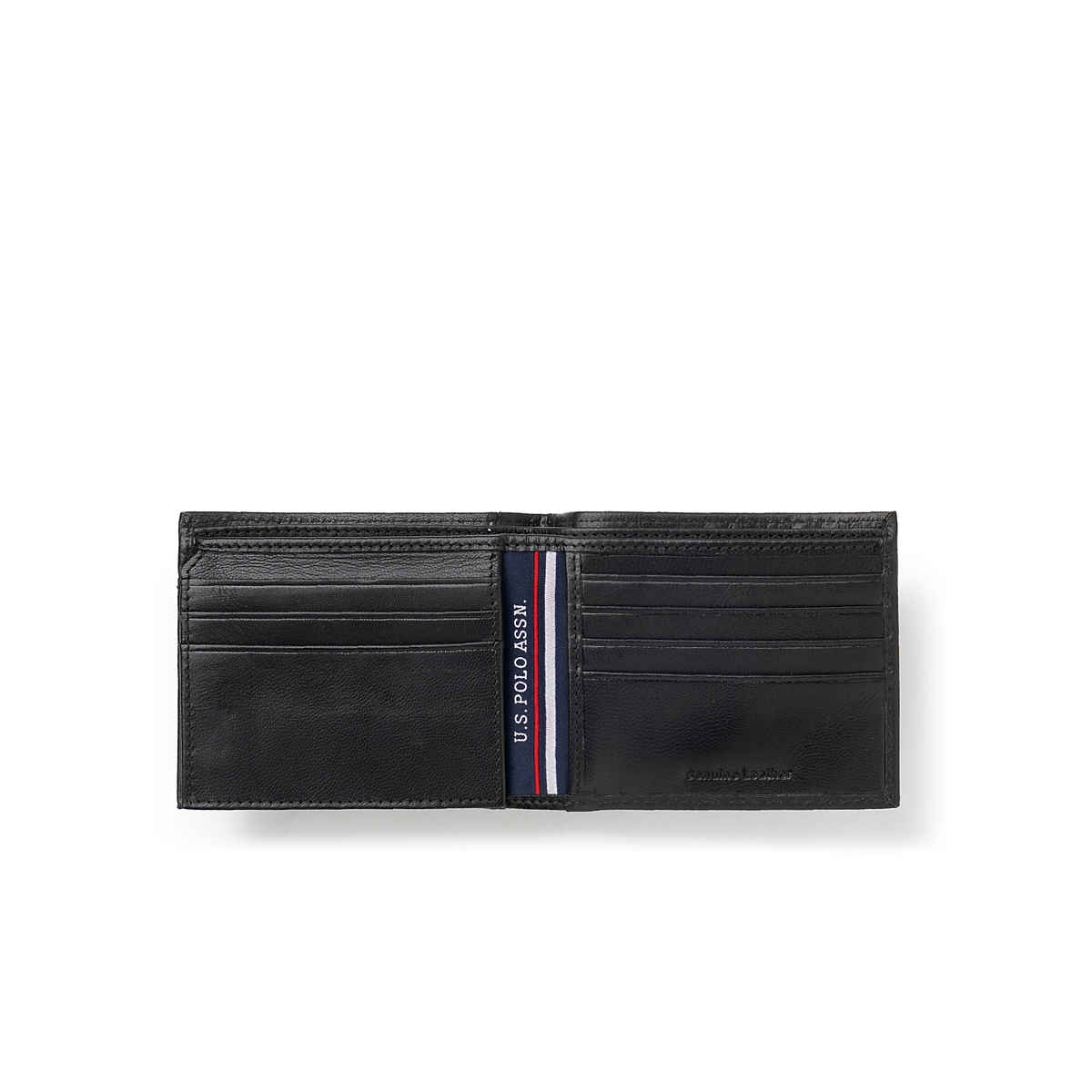 U.S. Polo Assn. | Men Leather Two Fold/Bifold Wallet | Men's | Black
