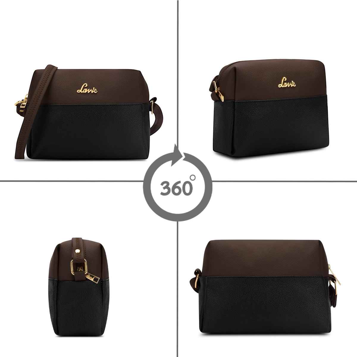 Lavie Women's Tina Cross Body Sling Bag | Ladies Purse Handbag | Black