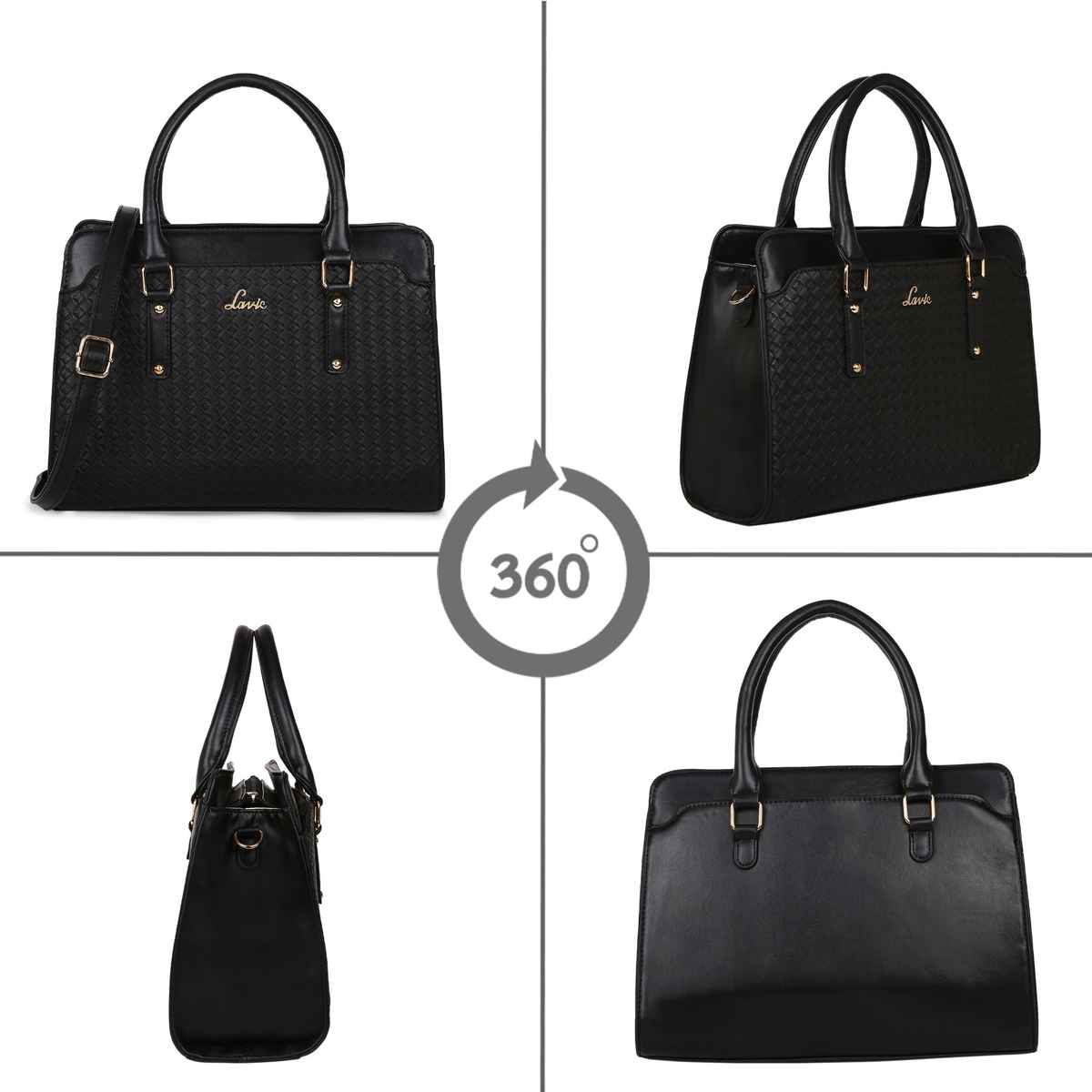 Lavie Women's 3 Compartment Hand Bag | Black