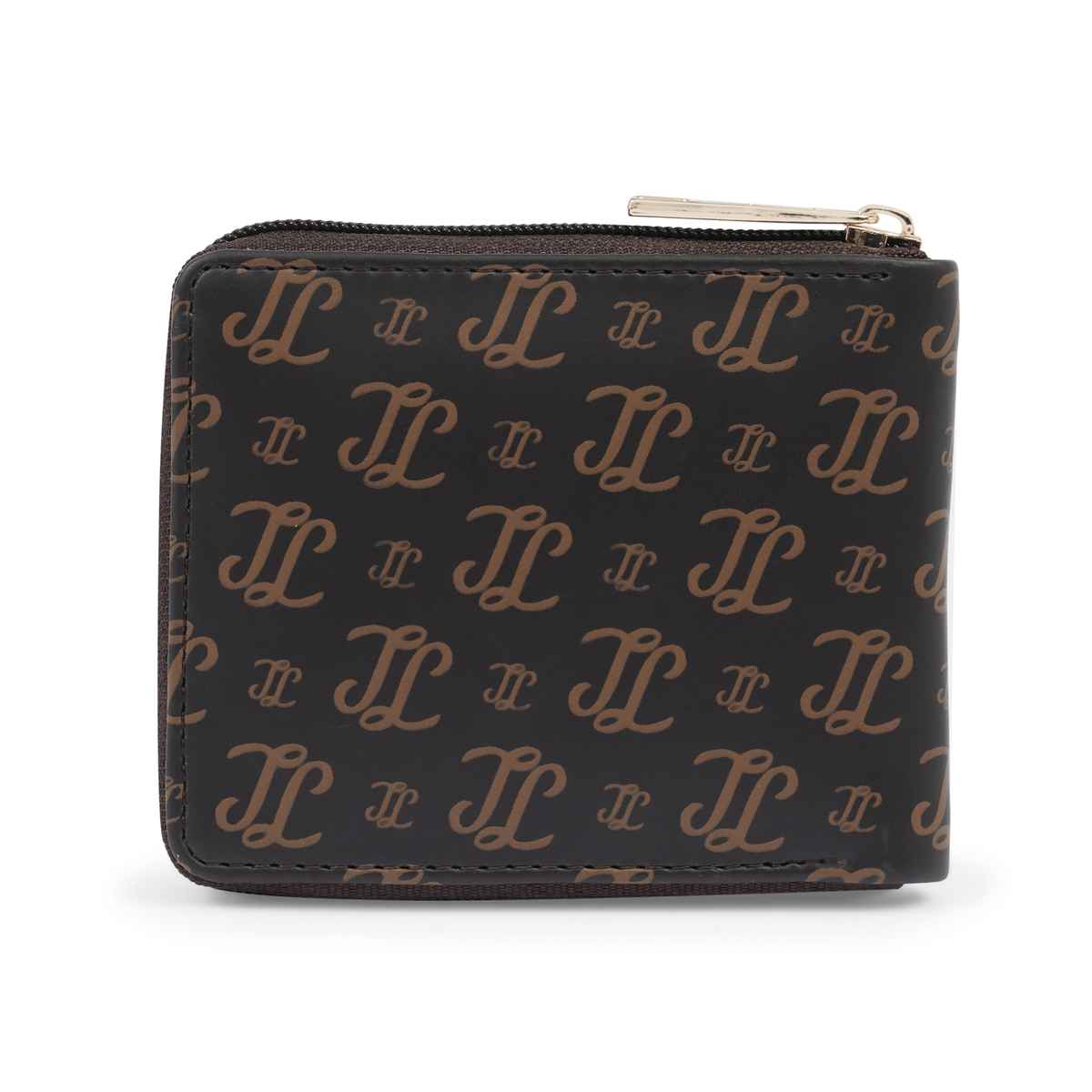 Lavie Women's Sacy Monogram LL Print Small Zip around Wallet | Choco