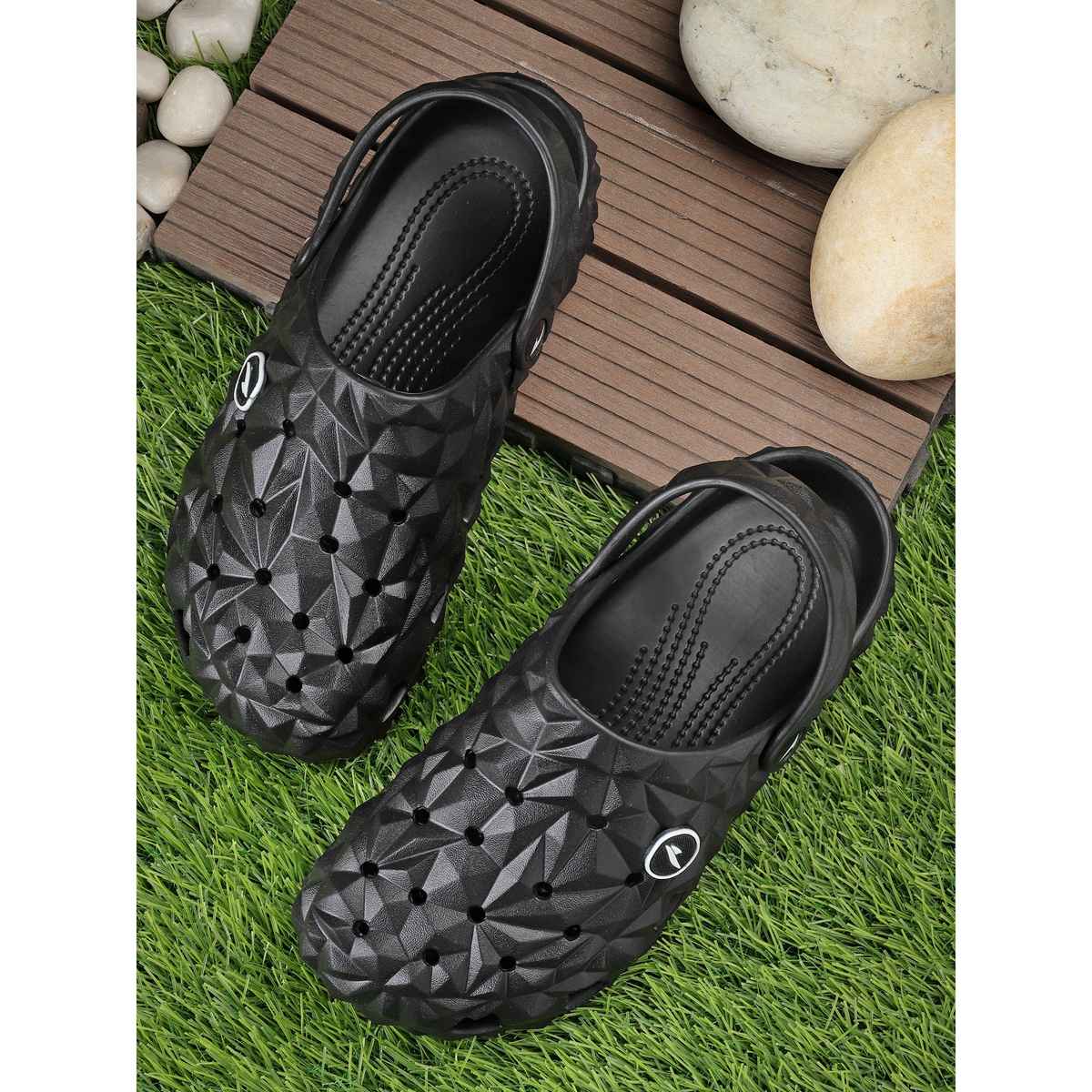 Asian Men s Agc-16 Black Stylish Clogs | UK - 10