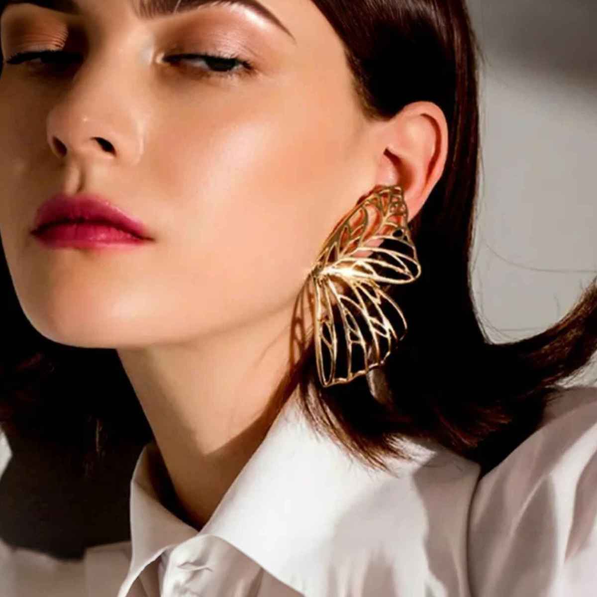 Estailo Fashion Fly High Butterfly Earrings for Women | Stylish Lightweight Statement Jewellery