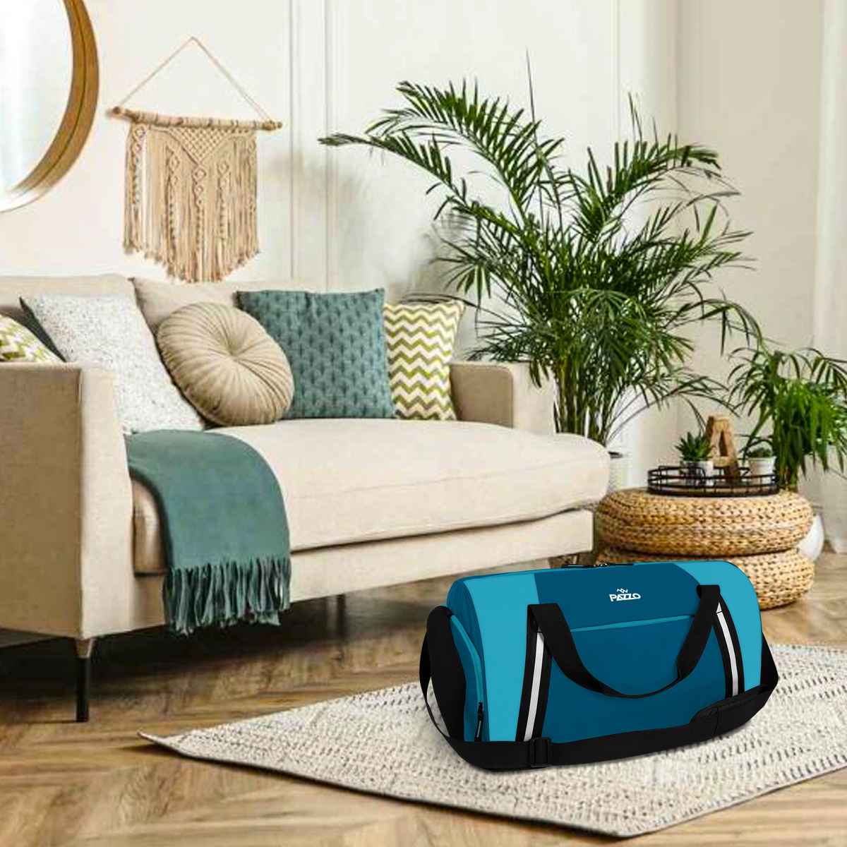 Pazzo Cross 28L Gym Duffel Bag | Travel | Sports | Unisex Bag with Shoe Compartment & Pockets