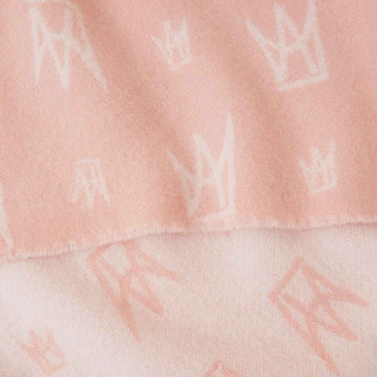 Accessorize London Women's Crown Emblem Jacquard Blanket Scarf | Pink