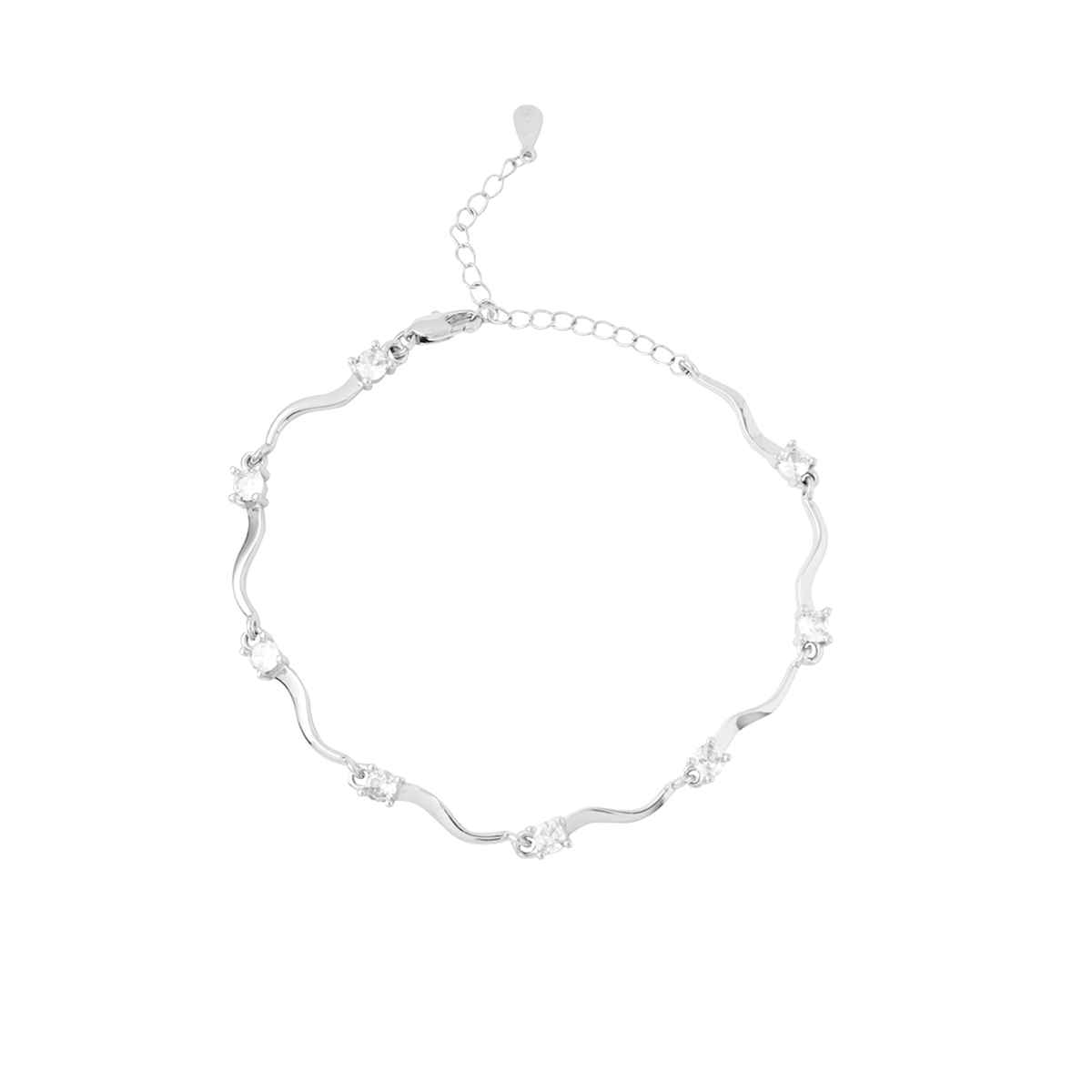 Yellow Chimes White Crystal Bracelet for Women - Valentines Gift
