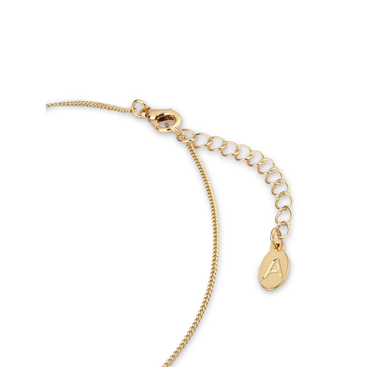 Accessorize London Women's Gold Mother Of Pearl Semi Circle Necklace - Grey