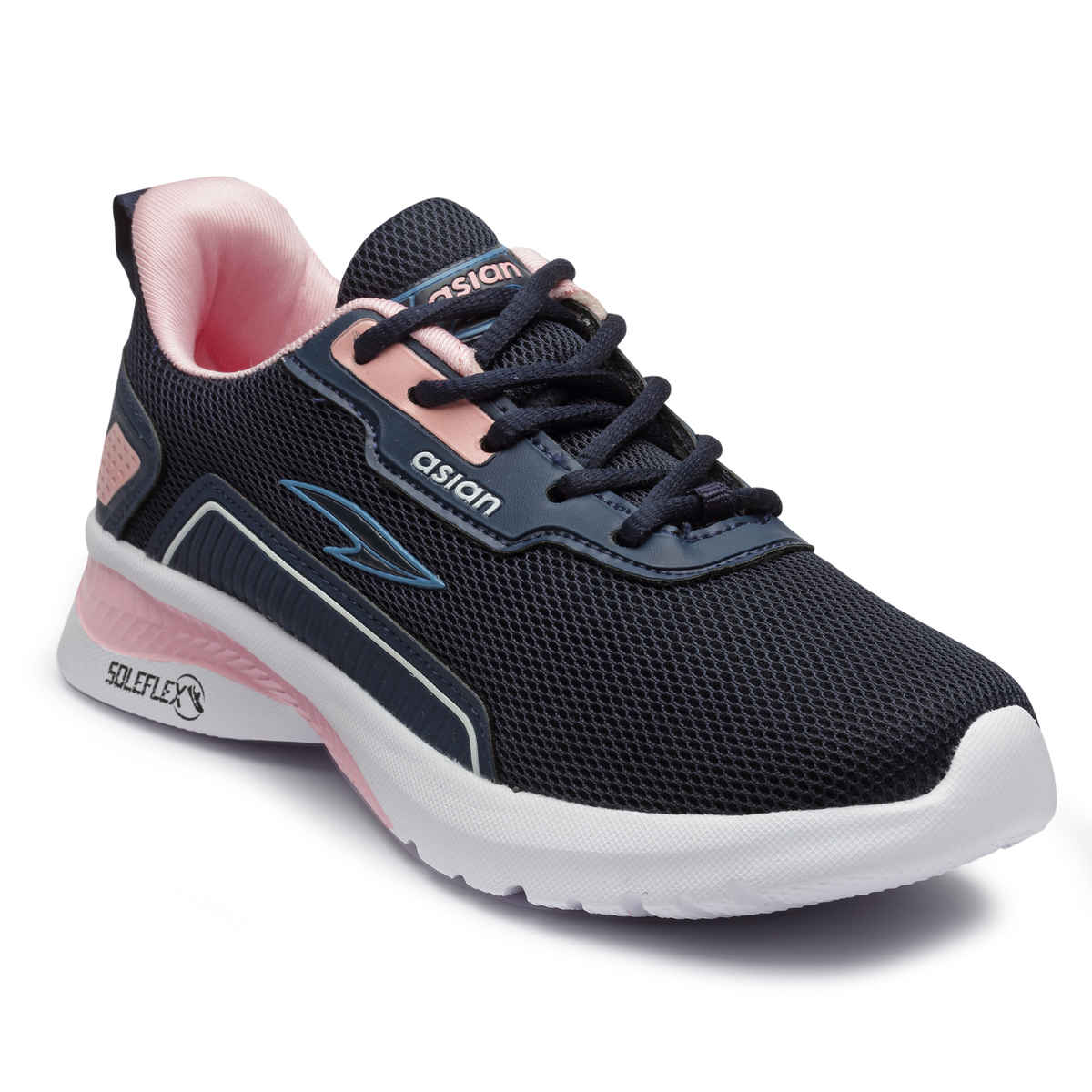 Asian Women's Lace up Sports Shoes | FIREFLY-08 | Navy | UK 5