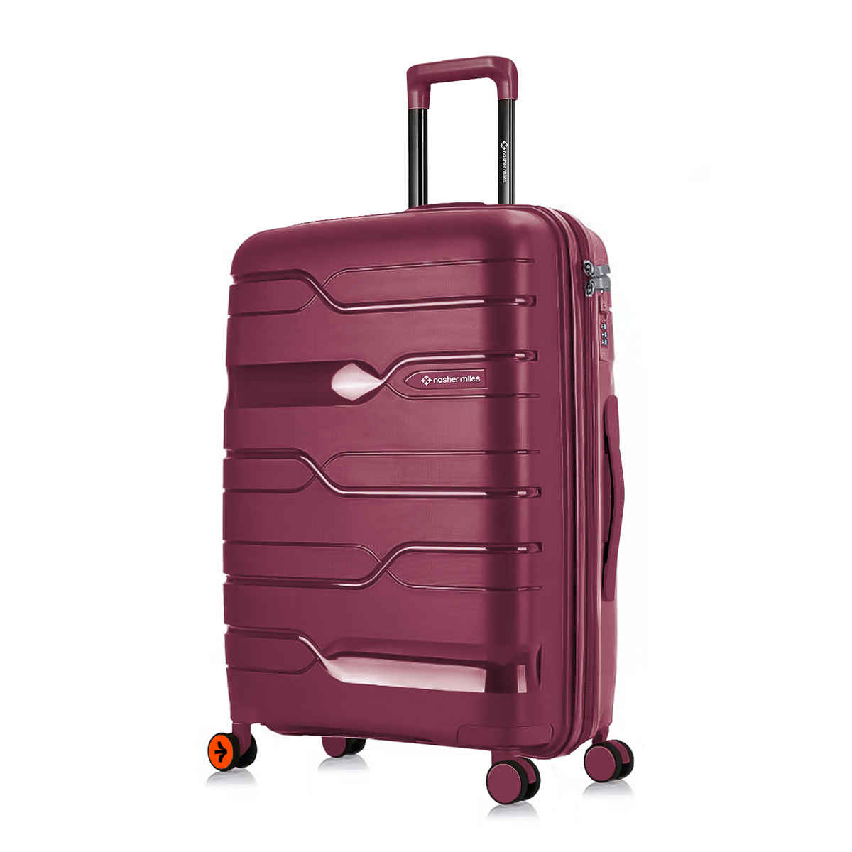 Nasher Miles Paris Check-In Hard Sided Polypropylene 28 Inch|75 cm Trolley Bag - Maroon