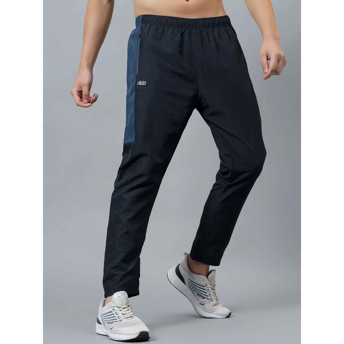 Dida Men's Track Pant Activewear Zipper Pocket Regular Fit | Navy - XL