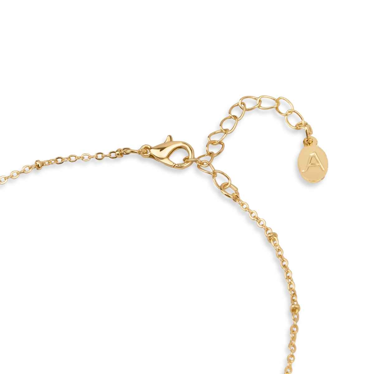 Accessorize London Women's Gold Initial A Sparkle Pendant Necklace - Gold