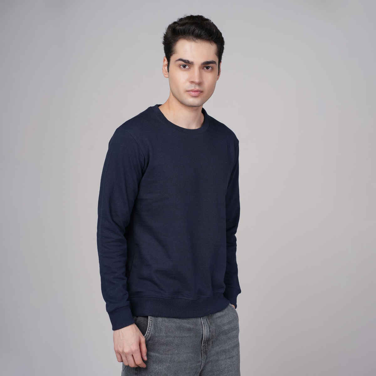 Outlaws Men's Cotton Rich Premium Sweatshirt | Navy - M