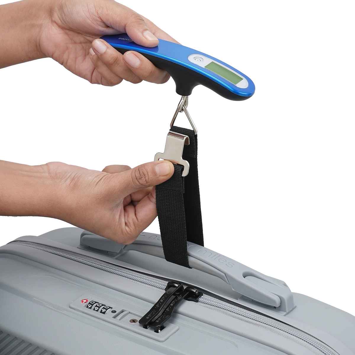 Nasher Miles Digital Electronic Luggage Weighing Scale for Travel- Bags 50 kg Capacity- Blue
