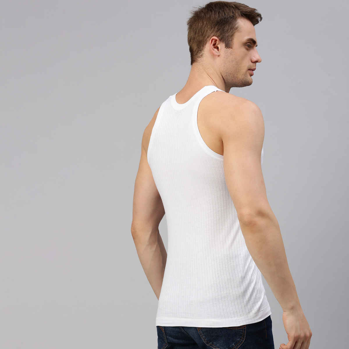 Sporto by Macho Men's Parka Vest | White - 80 cm