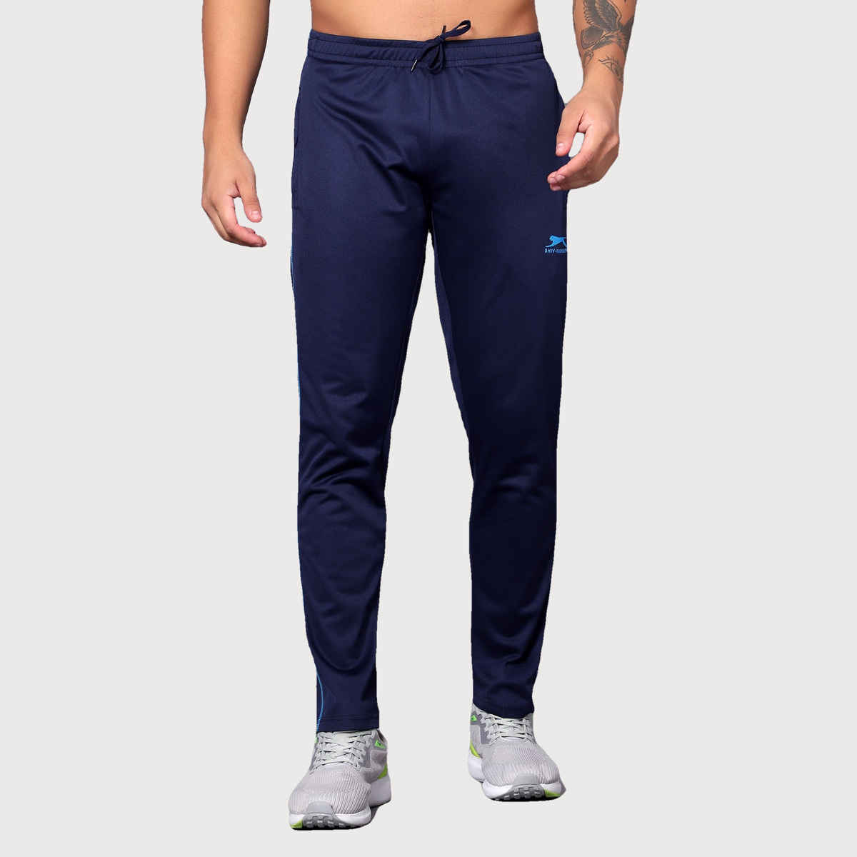 Shiv Naresh Men's Trackpant | 592 - Navy-Cyan | M