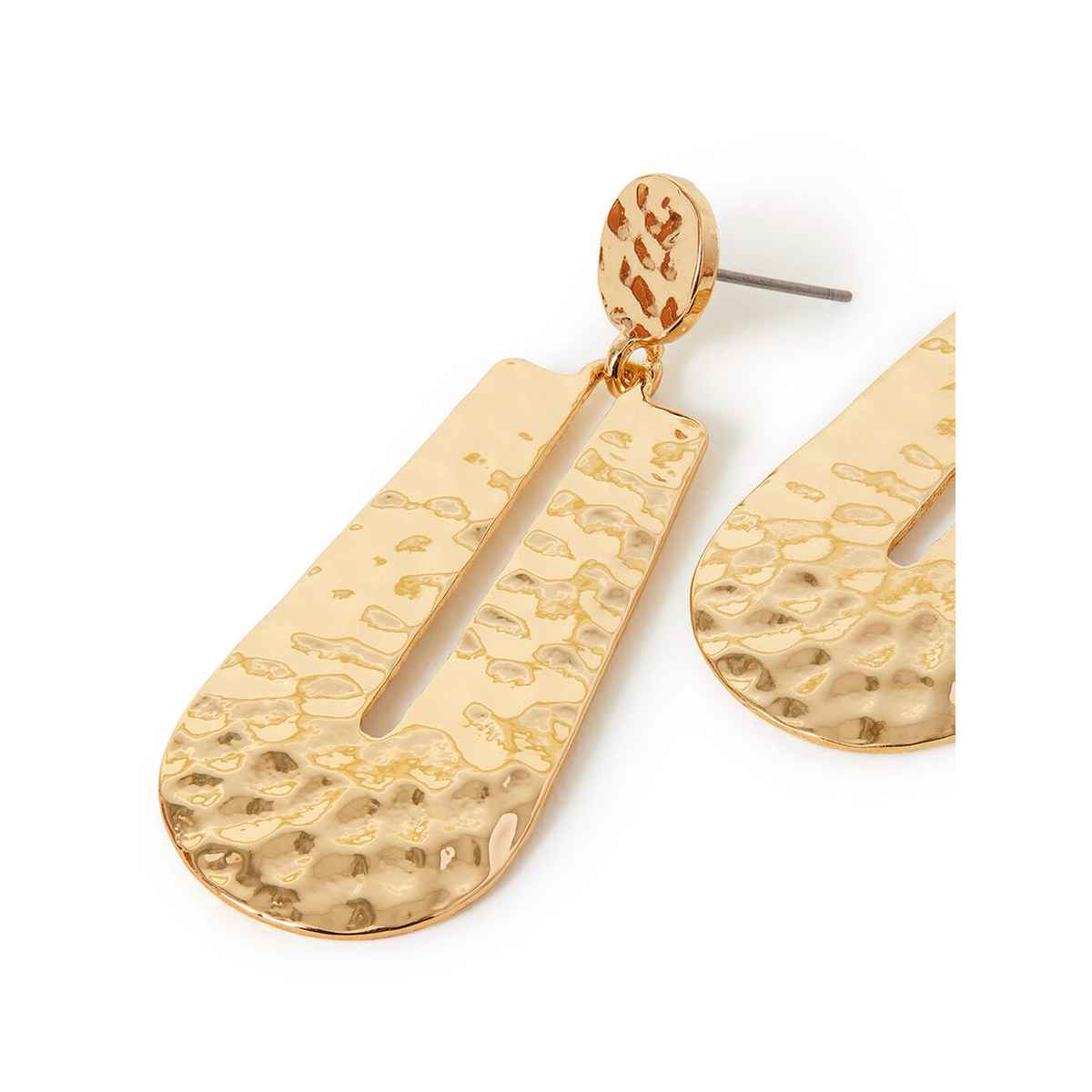 Accessorize London Women's Long Door Knocker Earrings - Gold