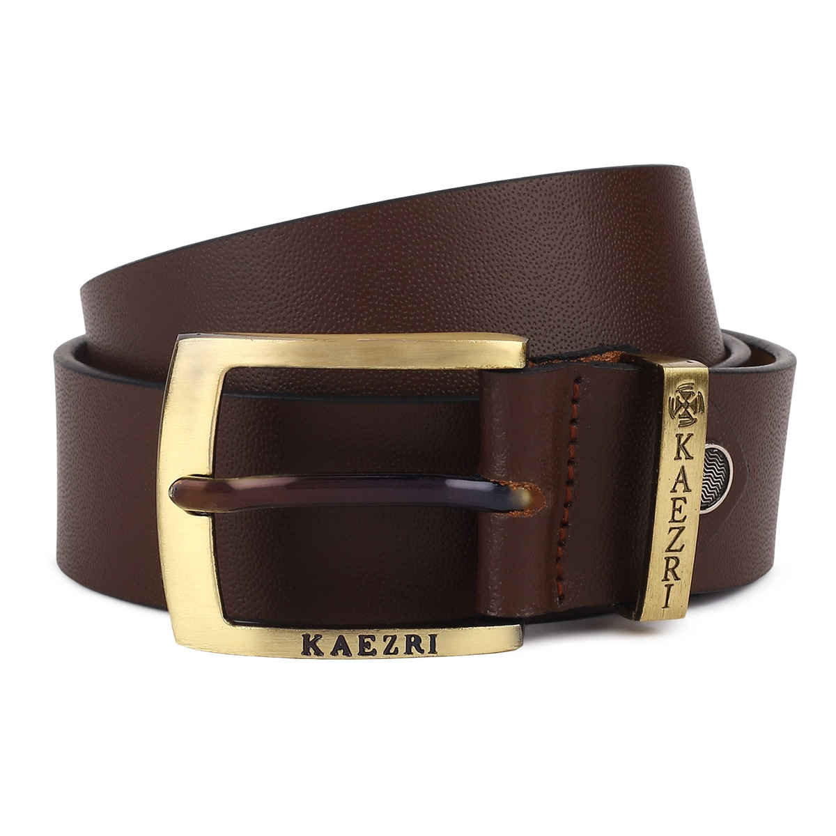Kaezri Genuine Leather Brown Belt for Men | Mono - 40