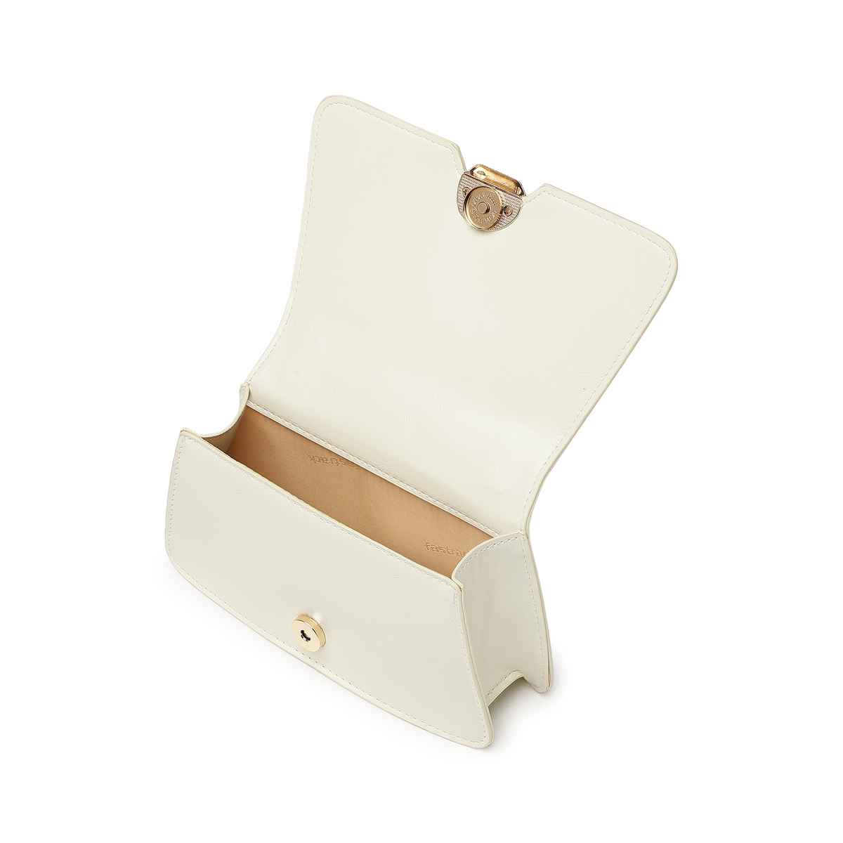 Fastrack Women's Croc Textured Sling Bag | White