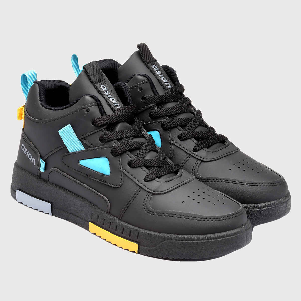 Asian Tarzan-11 Men High Top Sneakers | Black | Size-8